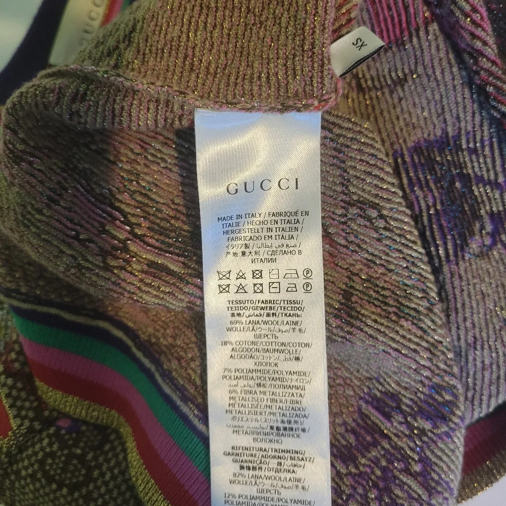 Gucci Logo, Floral Print Sweater - Picture 5 of 6